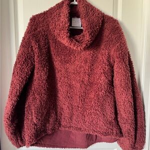 lululemon athletica Maroon Cowl Neck Sweater